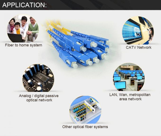 FTTH E2000 APC - SC/APC 광섬유 접속 코드, 단일 모드 심플렉스 케이블