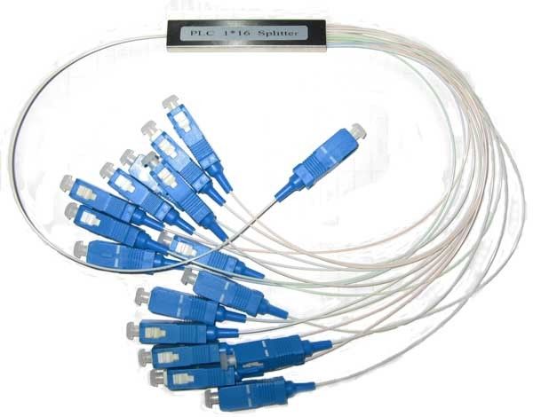 900μM SC APC 연결관을 가진 단일 모드 광섬유 PLC 쪼개는 도구 1x64