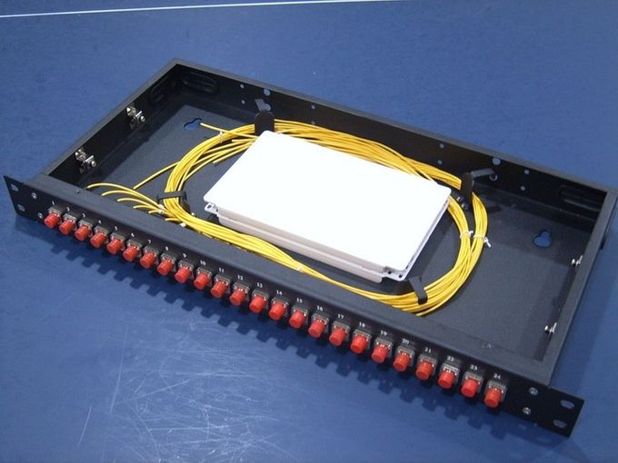 1U 케이블 가이드를 가진 미끄러지는 접합 광섬유 패치 패널 1550nm 파장