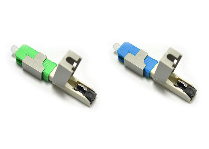 조가비/나사 광섬유 FTTH 하락 케이블을 위한 빠른 연결관 녹색 55mm