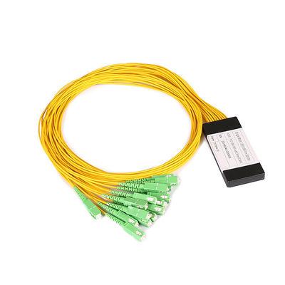 중국 SC/APC 1x16 Plc 쪼개는 도구, G657A 광 신호 쪼개는 도구 1310nm/1550nm 파장 협력 업체