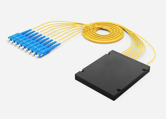 낮은 삽입 손실 광케이블 쪼개는 도구, 낮은 PDL 1x8 PLC 쪼개는 도구 아BS 관 2.0mm 1M 케이블 협력 업체