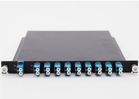 UPG 최대 IL 2.5dB 1U 수동적인 Cwdm 다중화기 선반 산 8는 20nm 채널 간격에 수로를 열습니다 협력 업체