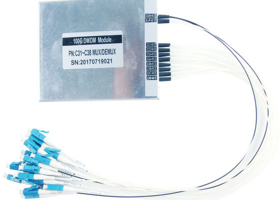 광대역 전송 100GHz ITU 채널 간격을 위한 DWDM Alu 상자 광학적인 Mux Demux 협력 업체